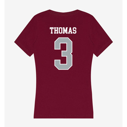 WSU - NCAA Football : Jaylen Thomas - Women's V-Neck T-Shirt-1