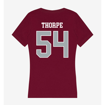 WSU - NCAA Football : Xavier Thorpe - Women's V-Neck T-Shirt-1