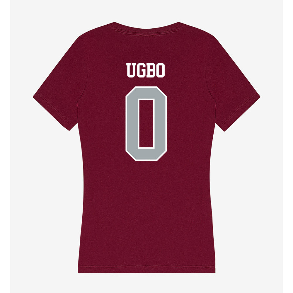 WSU - NCAA Men's Basketball : Emmanuel Ugbo - Women's V-Neck T-Shirt-1