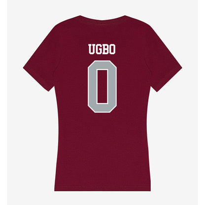 WSU - NCAA Men's Basketball : Emmanuel Ugbo - Women's V-Neck T-Shirt-1