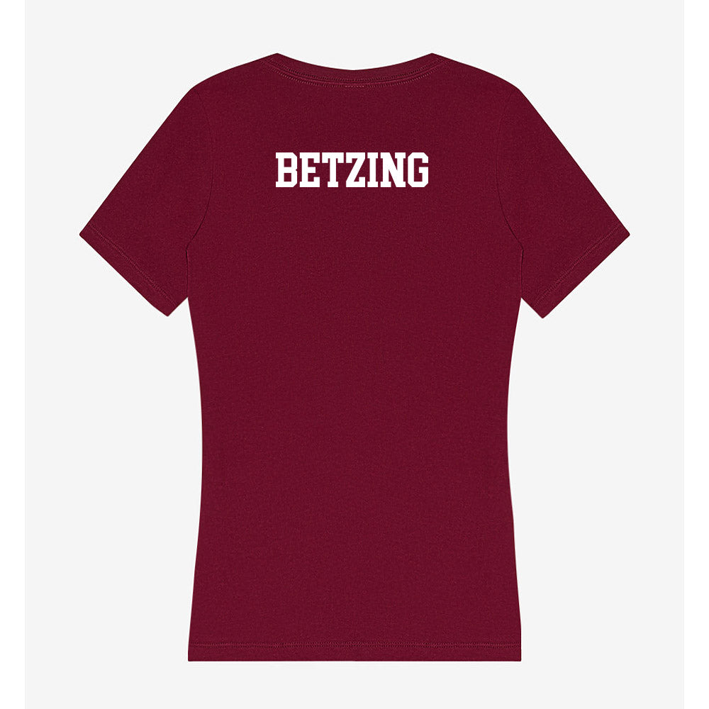 WSU - NCAA Cheerleading : Blake Betzing - Women's V-Neck T-Shirt-1