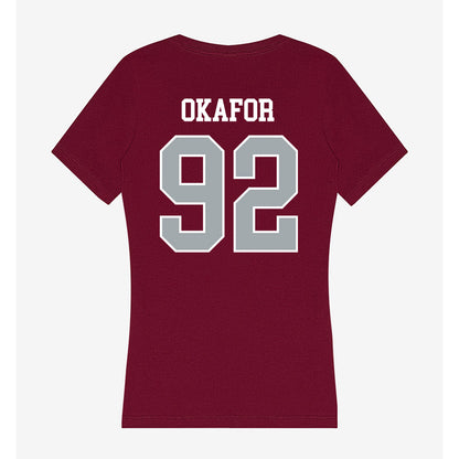 WSU - NCAA Football : Ike Okafor - Women's V-Neck T-Shirt-1
