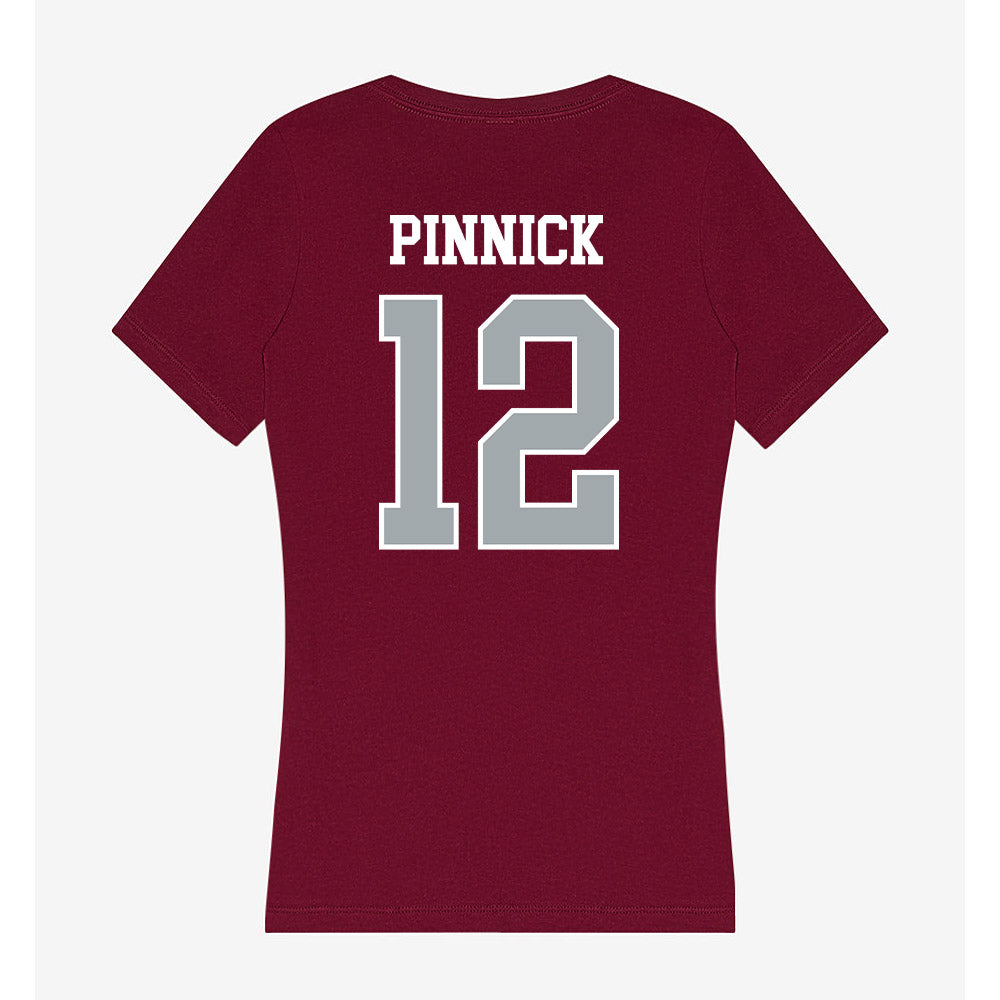 WSU - NCAA Football : Caden Pinnick - Women's V-Neck T-Shirt-1