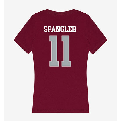 WSU - NCAA Women's Soccer : Kate Spangler - Women's V-Neck T-Shirt-1
