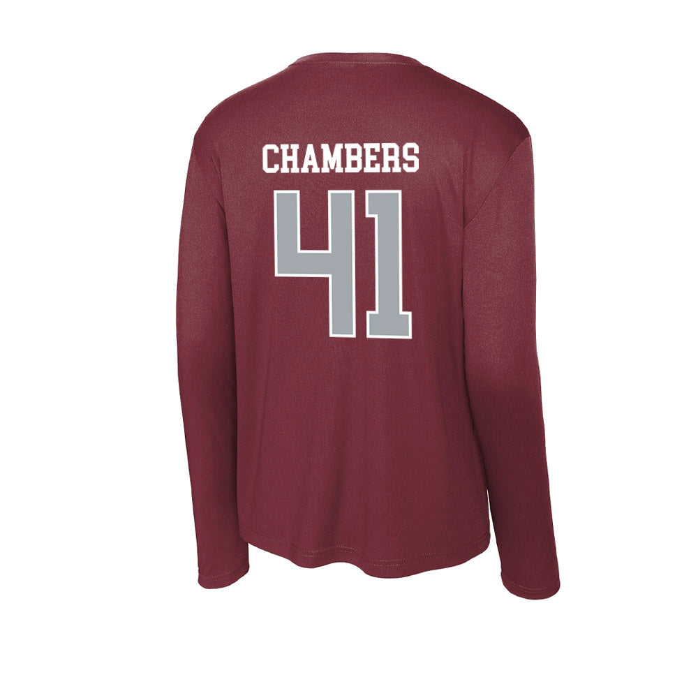 WSU - NCAA Baseball : Bryce Chambers - Activewear Long Sleeve T-Shirt-1