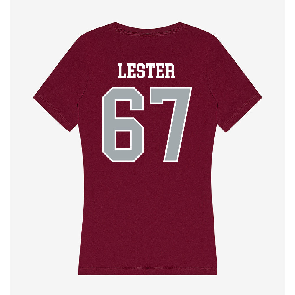 WSU - NCAA Football : Jonny Lester - Women's V-Neck T-Shirt-1