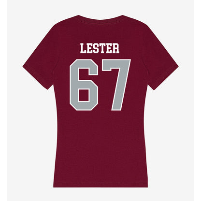 WSU - NCAA Football : Jonny Lester - Women's V-Neck T-Shirt-1