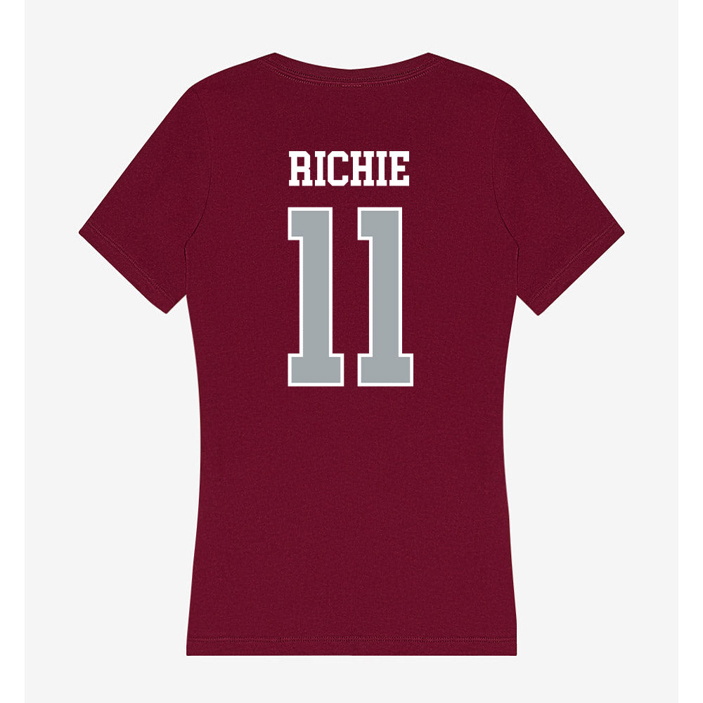 WSU - NCAA Baseball : August Richie - Women's V-Neck T-Shirt-1