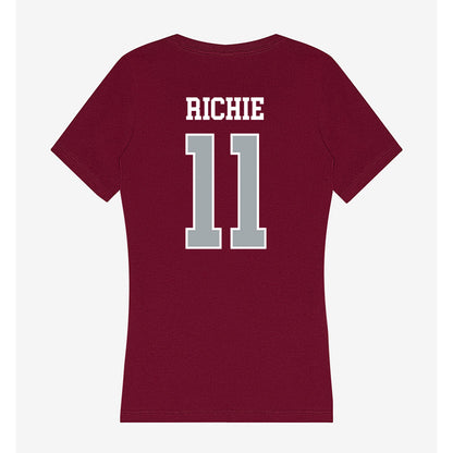 WSU - NCAA Baseball : August Richie - Women's V-Neck T-Shirt-1