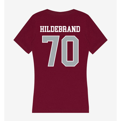 WSU - NCAA Football : Dylan Hildebrand - Women's V-Neck T-Shirt-1