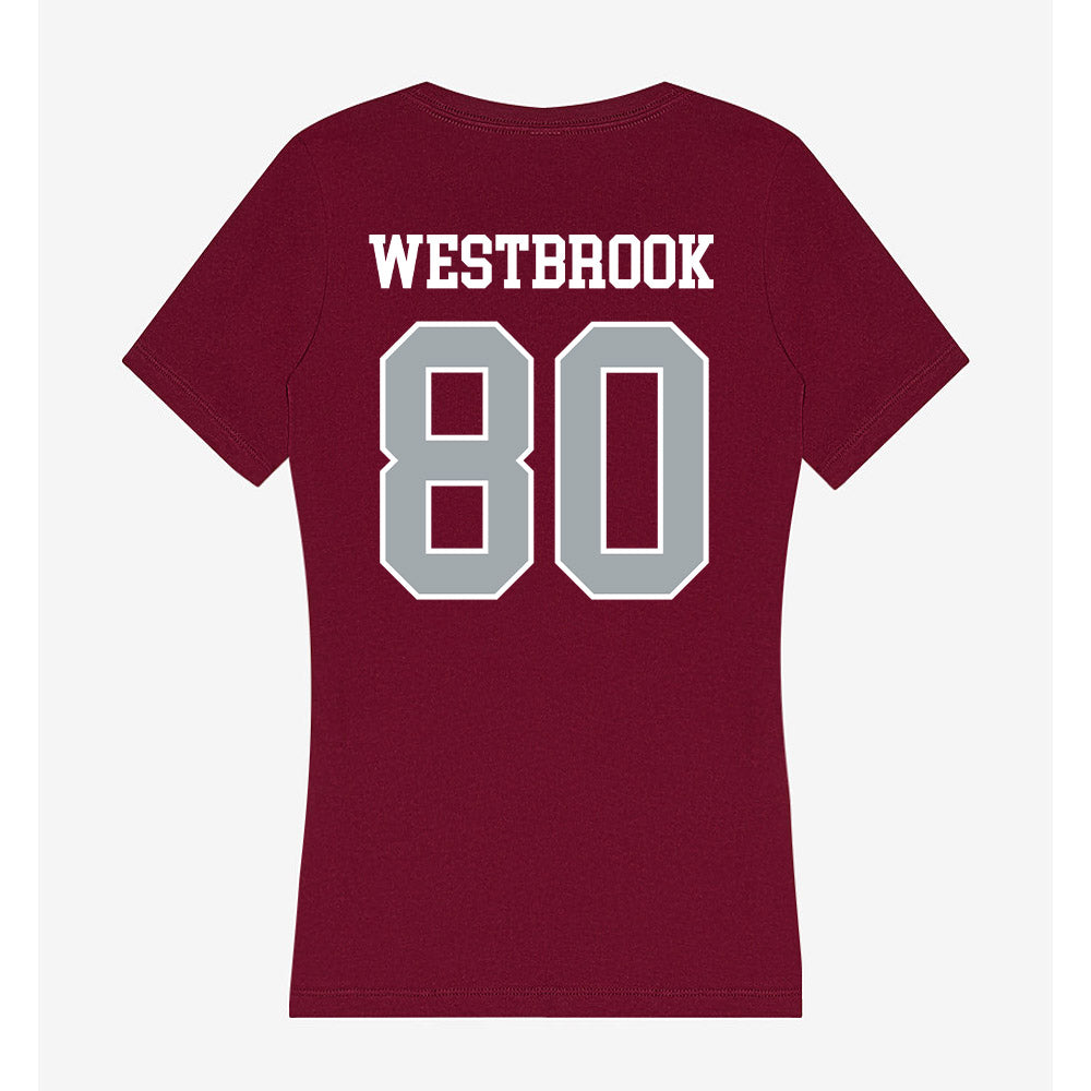 WSU - NCAA Football : Noah Westbrook - Women's V-Neck T-Shirt-1