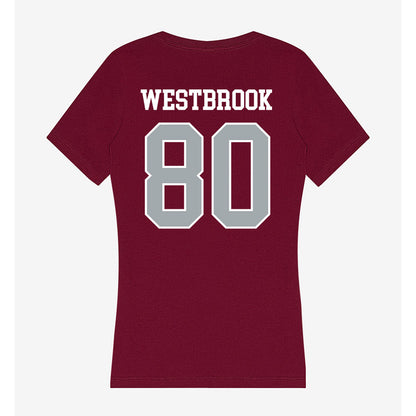 WSU - NCAA Football : Noah Westbrook - Women's V-Neck T-Shirt-1