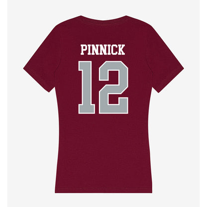 WSU - NCAA Football : Caden Pinnick - Women's V-Neck T-Shirt-1