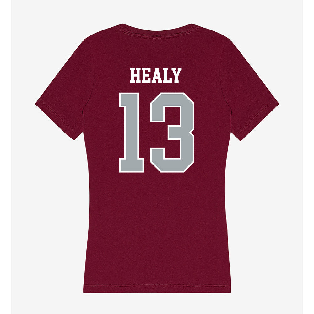 WSU - NCAA Women's Volleyball : Mary Healy - Women's V-Neck T-Shirt-1
