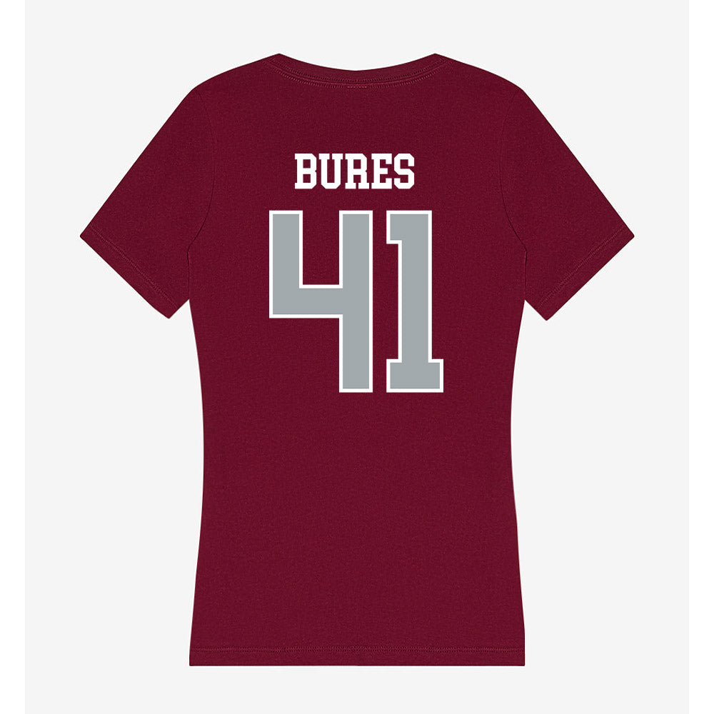 WSU - NCAA Football : Sean Bures - Women's V-Neck T-Shirt-1