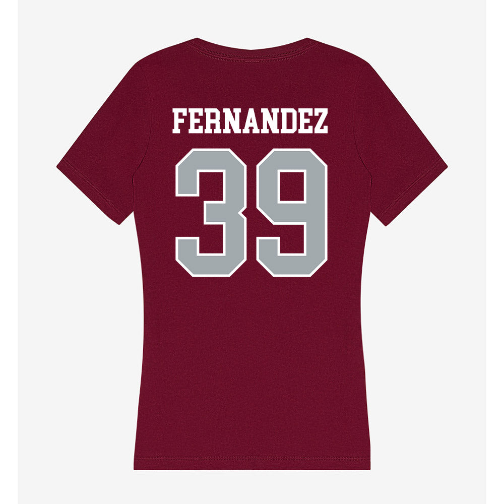 WSU - NCAA Baseball : Joel Fernandez - Women's V-Neck T-Shirt-1