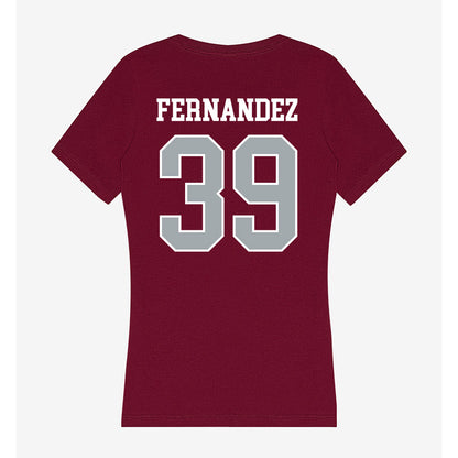 WSU - NCAA Baseball : Joel Fernandez - Women's V-Neck T-Shirt-1