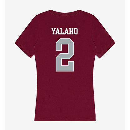WSU - NCAA Men's Basketball : Eemeli Yalaho - Women's V-Neck T-Shirt-1