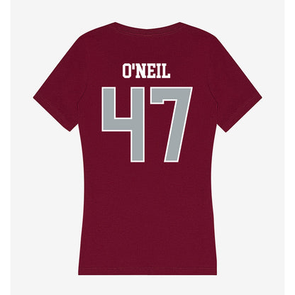 WSU - NCAA Baseball : Dillon O'Neil - Women's V-Neck T-Shirt-1