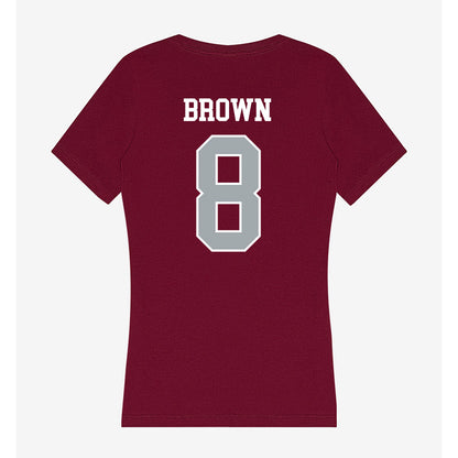 WSU - NCAA Football : Nylan Brown - Women's V-Neck T-Shirt-1