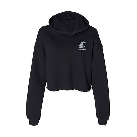 WSU - NCAA Cheerleading : Keira Wilburn - Women's Crop Fleece Hooded Sweatshirt-0
