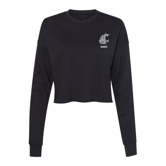 WSU - NCAA Dance Team : Ainsley Fulkerson - Women's Cropped Crew Fleece-0