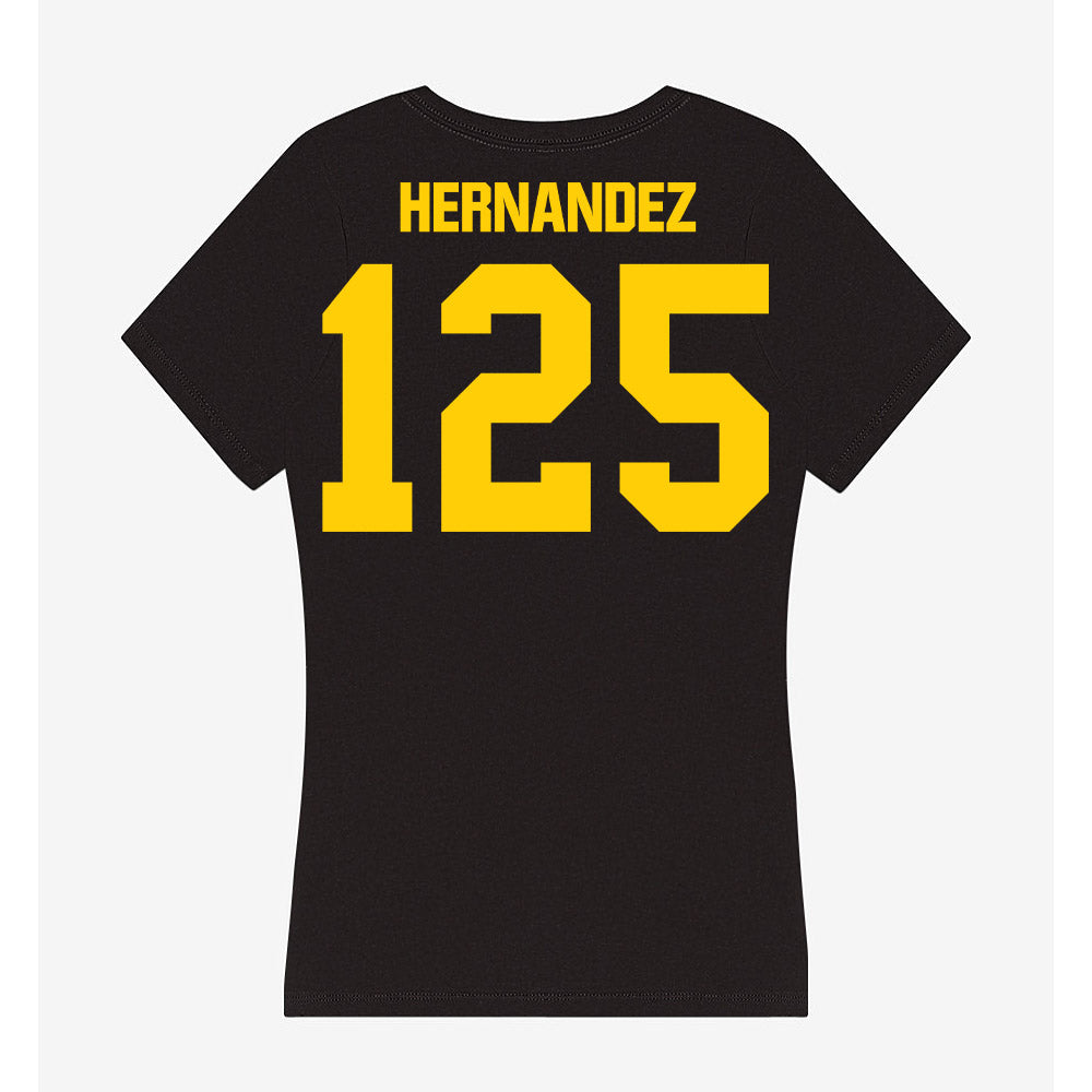 Iowa - NCAA Wrestling : Keyan Hernandez - Women's V-Neck T-Shirt-1