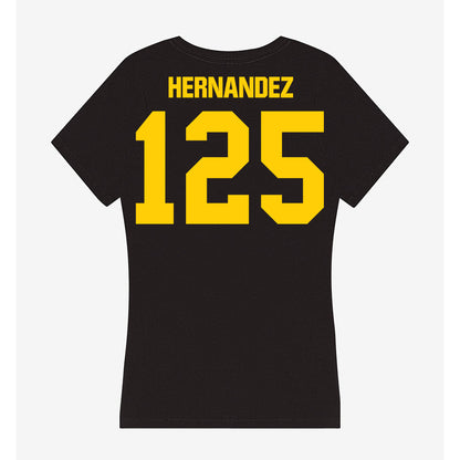 Iowa - NCAA Wrestling : Keyan Hernandez - Women's V-Neck T-Shirt-1