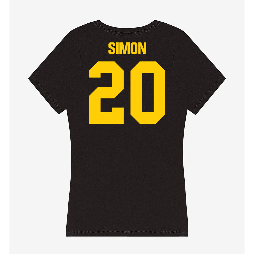 Iowa - NCAA Softball : Devin Simon - Women's V-Neck T-Shirt-1