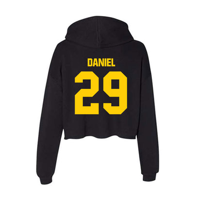Iowa - NCAA Football : Noah Daniel - Women's Crop Fleece Hooded Sweatshirt-1