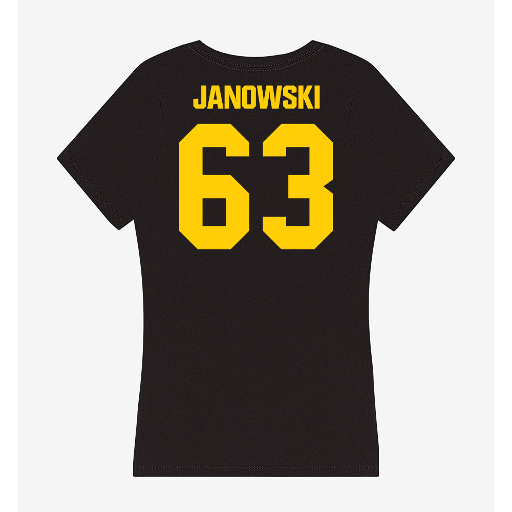 Iowa - NCAA Football : Josh Janowski - Women's V-Neck T-Shirt-1