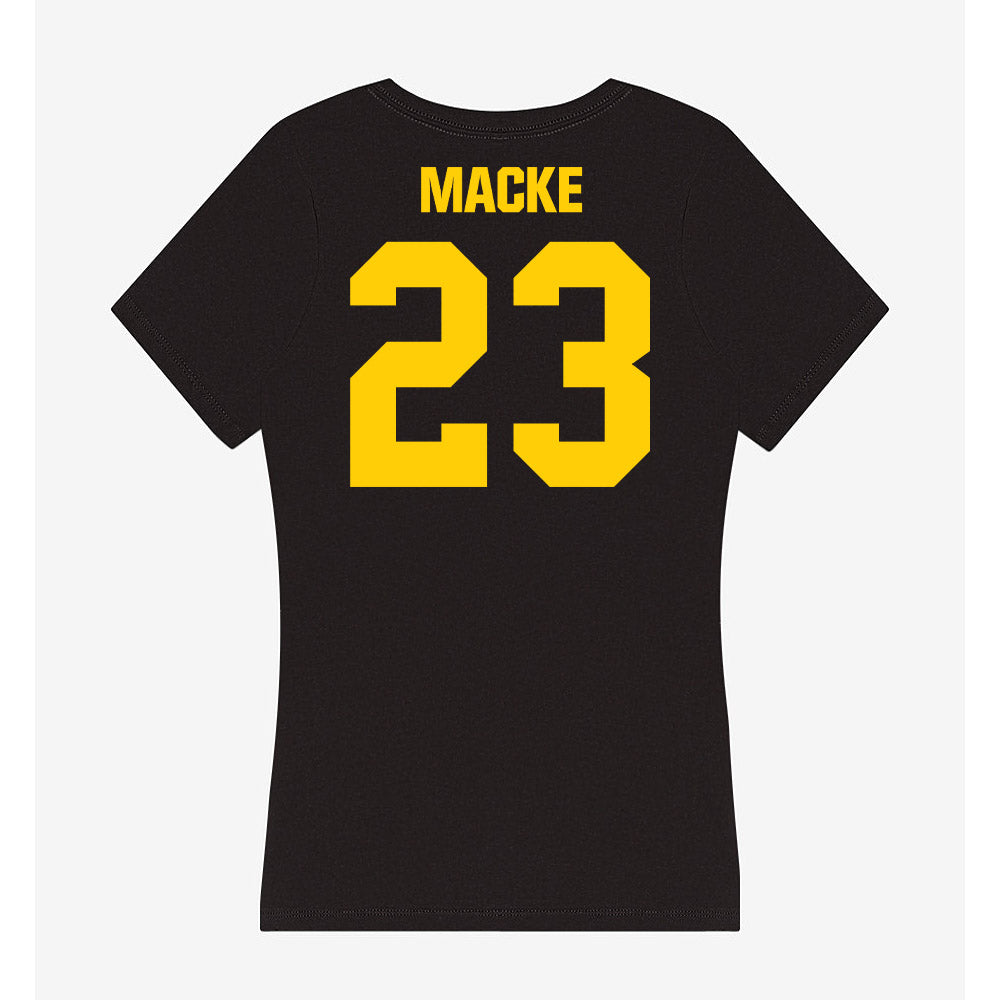 Iowa - NCAA Women's Soccer : Alli Macke - Women's V-Neck T-Shirt-1