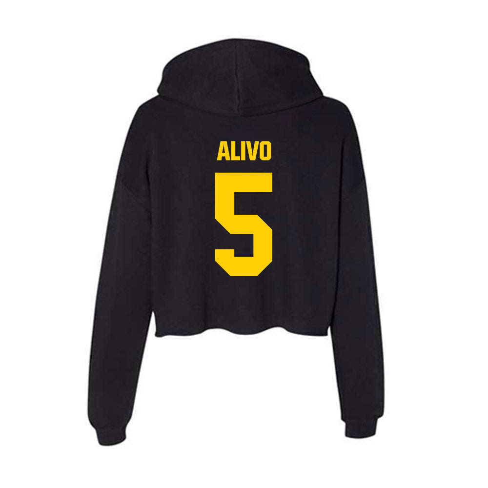 Iowa - NCAA Baseball : Kyle Alivo - Women's Crop Fleece Hoodie-1