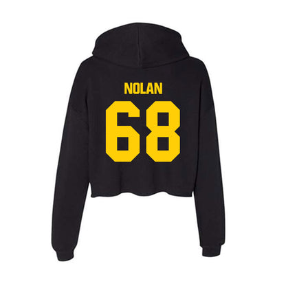Iowa - NCAA Football : William Nolan - Women's Crop Fleece Hoodie-1