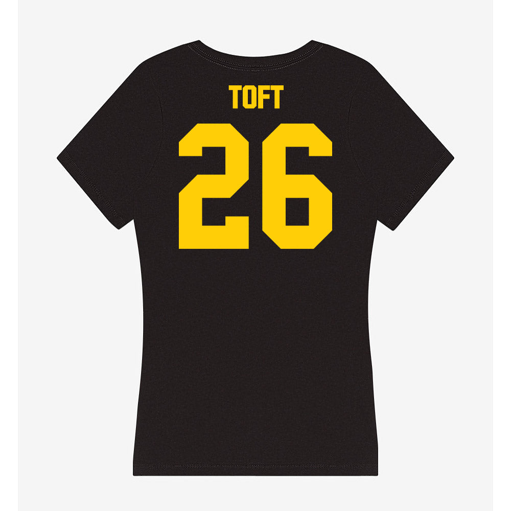 Iowa - NCAA Baseball : Ben Toft - Women's V-Neck T-Shirt-1