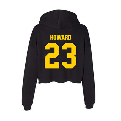 Iowa - NCAA Men's Basketball : Isaia Howard - Women's Crop Fleece Hoodie-1