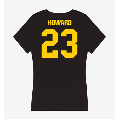 Iowa - NCAA Men's Basketball : Isaia Howard - Women's V-Neck T-Shirt-1