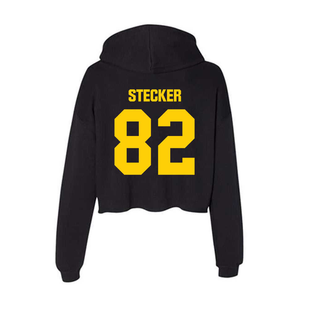 Iowa - NCAA Football : Dylan Stecker - Women's Crop Fleece Hoodie-1