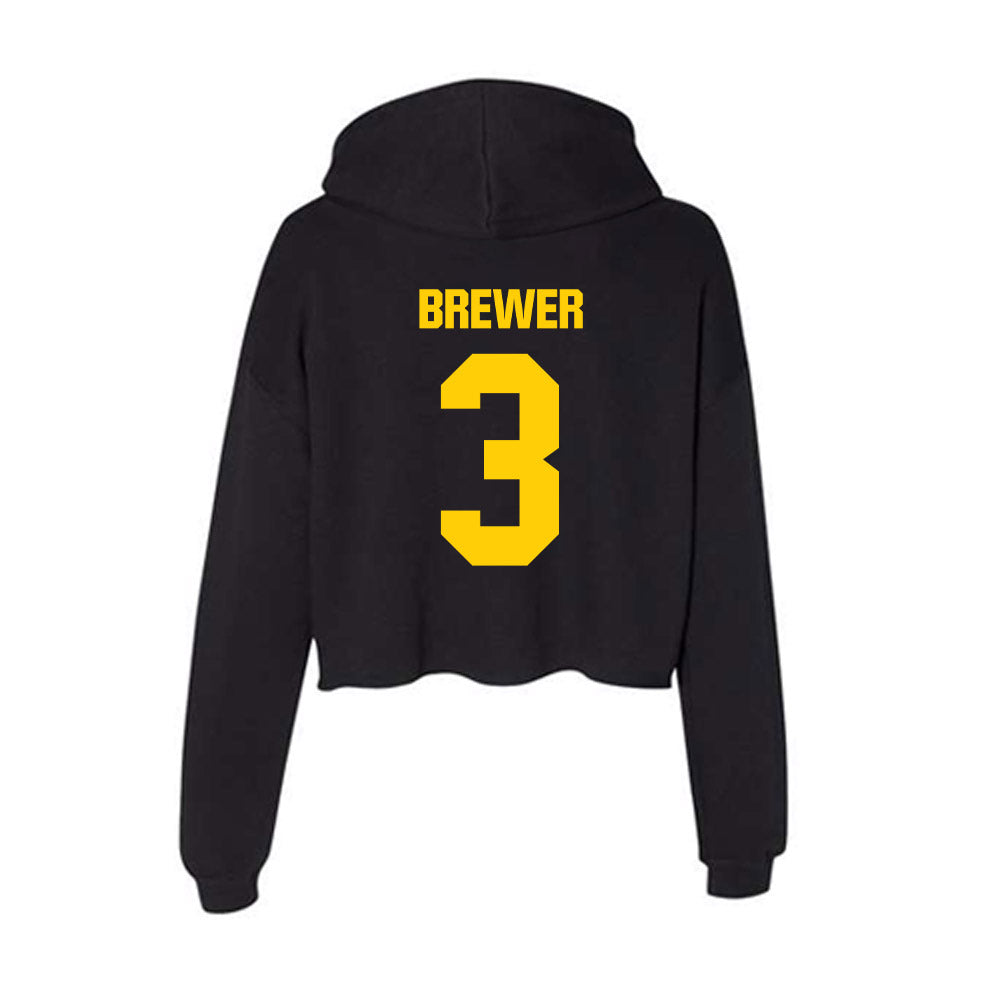 Iowa - NCAA Softball : Carly Brewer - Women's Crop Fleece Hoodie-1