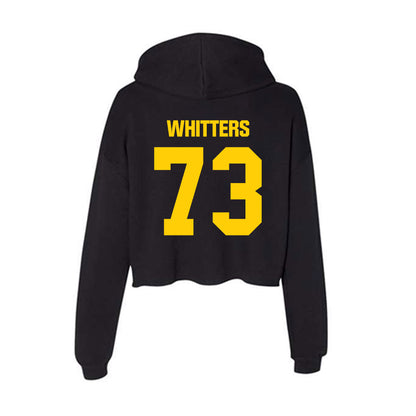 Iowa - NCAA Football : Colin Whitters - Women's Crop Fleece Hooded Sweatshirt-1
