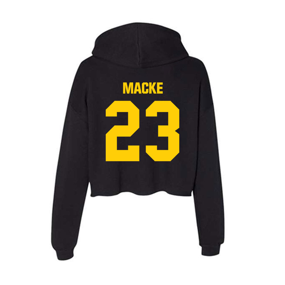 Iowa - NCAA Women's Soccer : Alli Macke - Women's Crop Fleece Hoodie-1