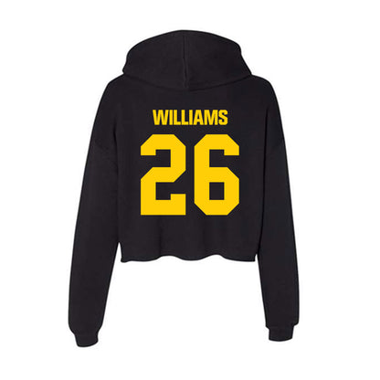 Iowa - NCAA Football : Xavier Williams - Women's Crop Fleece Hoodie-1