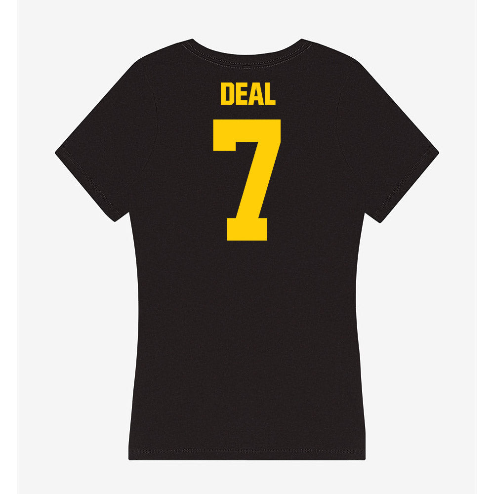 Iowa - NCAA Women's Basketball : Addie Deal - Women's V-Neck T-Shirt-1