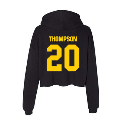 Iowa - NCAA Men's Basketball : Trey Thompson - Women's Crop Fleece Hoodie-1