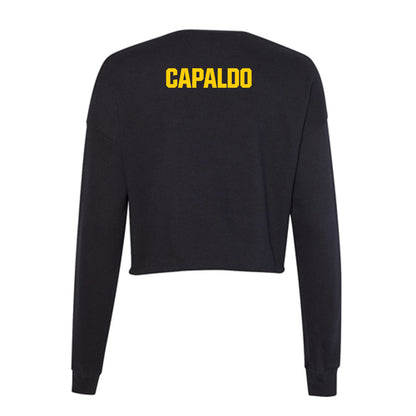 Iowa - NCAA Men's Track & Field : Sal Capaldo - Women's Cropped Crew Fleece-1