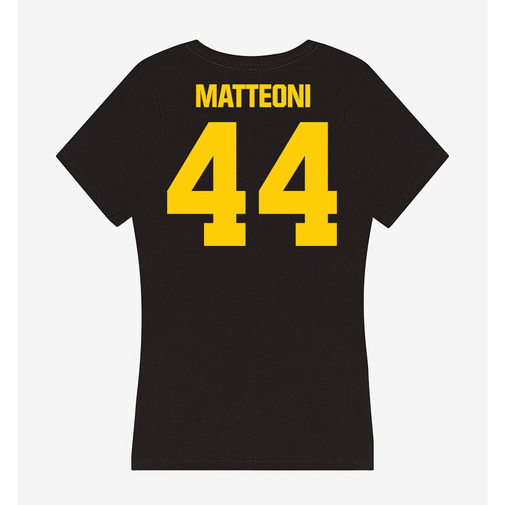 Iowa - NCAA Men's Basketball : Joey Matteoni - Women's V-Neck T-Shirt-1