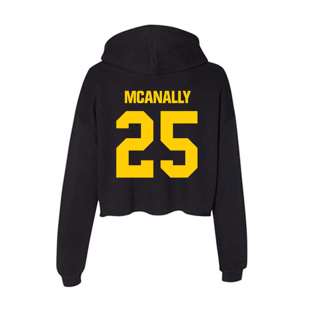 Iowa - NCAA Softball : Leah McAnally - Women's Crop Fleece Hoodie-1