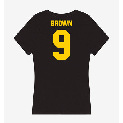Iowa - NCAA Football : Hank Brown - Women's V-Neck T-Shirt-1