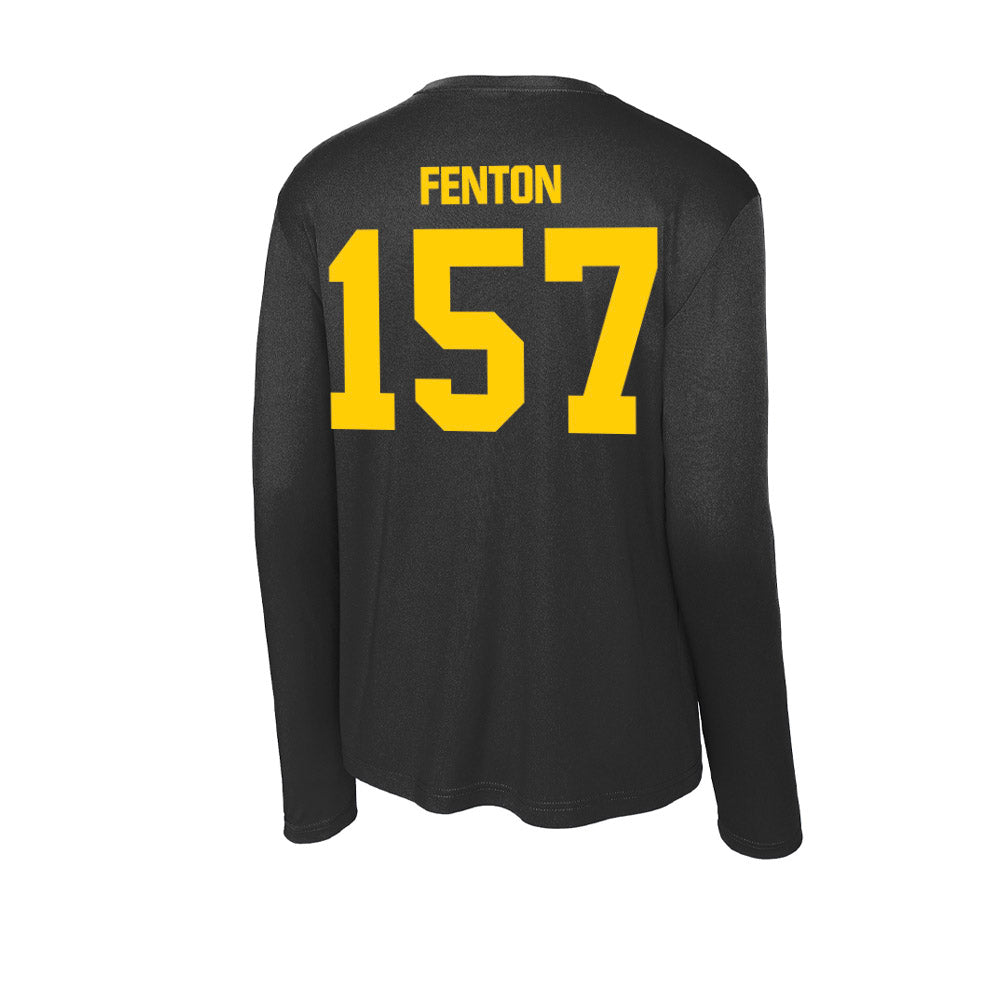 Iowa - NCAA Men's Wrestling : Isaiah Fenton - Activewear Long Sleeve T-Shirt-1