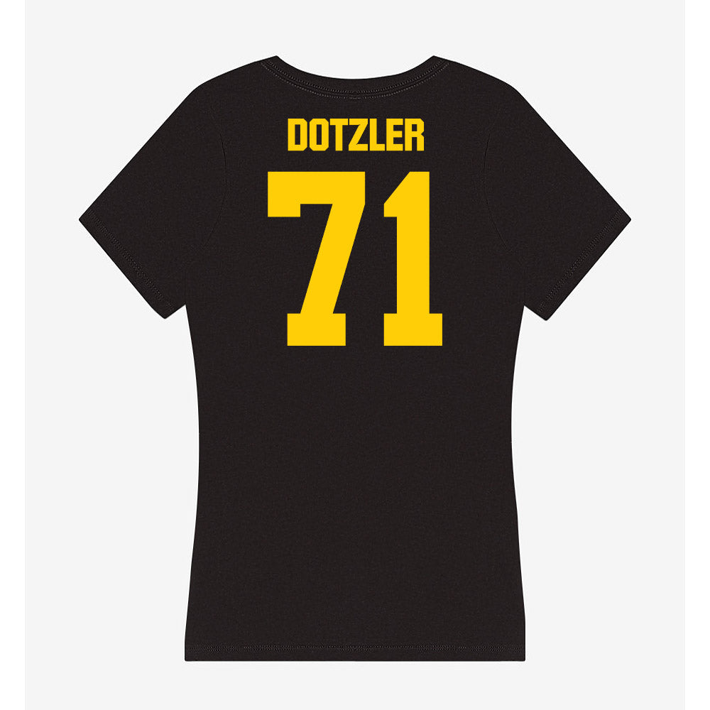 Iowa - NCAA Football : Jack Dotzler - Women's V-Neck T-Shirt-1
